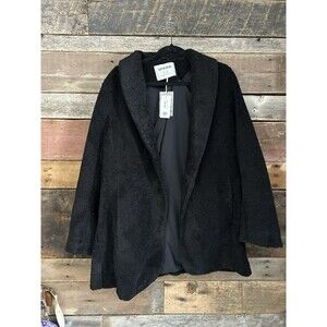 SPANX Women's Cozy Black Teddy Jacket size Large